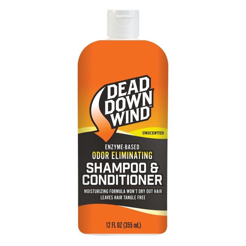 Dead Down Wind Shampoo & Conditioner | 12 oz Bottle | Odor Eliminator, Hunting Accessories | Gentle Shampoo & Conditioner for Hunting | Safe for Sensitive Skin, Orange, Model:121218 - Image 1